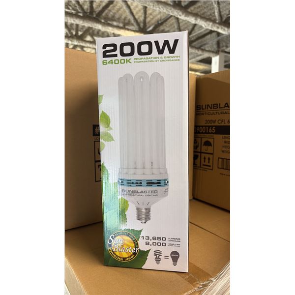 SUNBLASTER 200W 6400K 13,650 LUMENS 8000 HOUR LIFE PROPAGATION/GROW LIGHT - 6 PER BOX