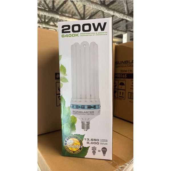 SUNBLASTER 200W 6400K 13,650 LUMENS 8000 HOUR LIFE PROPAGATION/GROW LIGHT - 6 PER BOX