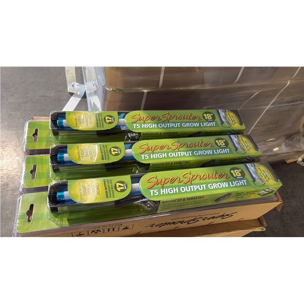 SUPER SPROUTER 18" T5 HIGH OUTPUT FLUORESCENT GROW LIGHT - 24 PER BOX
