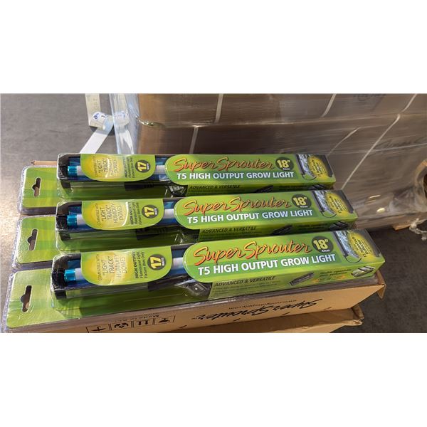 SUPER SPROUTER 18" T5 HIGH OUTPUT FLUORESCENT GROW LIGHT - 24 PER BOX