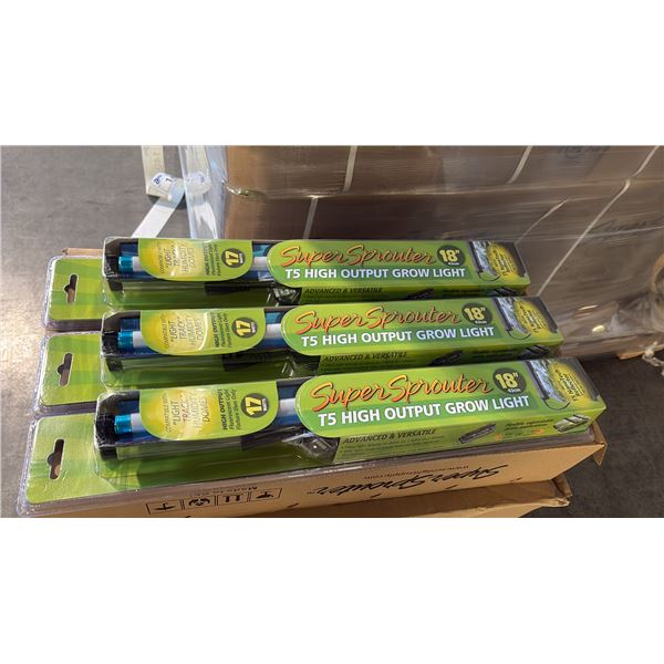 SUPER SPROUTER 18" T5 HIGH OUTPUT FLUORESCENT GROW LIGHT - 24 PER BOX