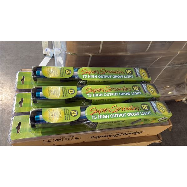 SUPER SPROUTER 18" T5 HIGH OUTPUT FLUORESCENT GROW LIGHT - 24 PER BOX