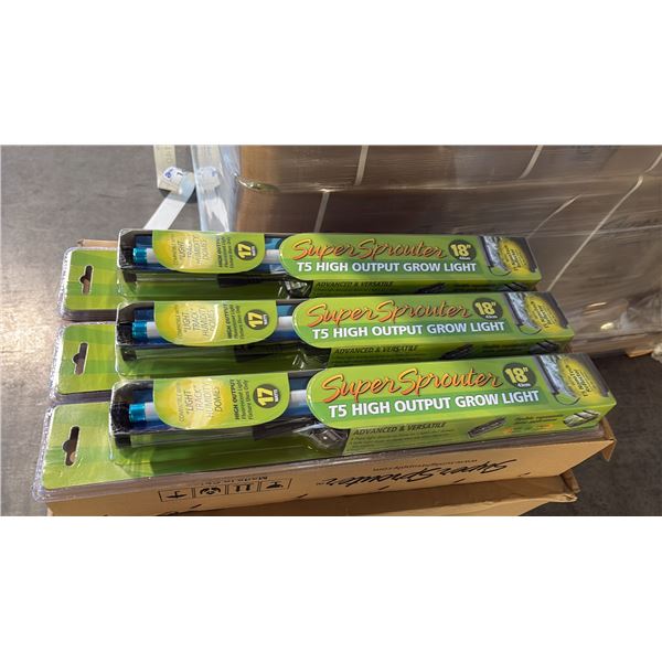 SUPER SPROUTER 18" T5 HIGH OUTPUT FLUORESCENT GROW LIGHT - 24 PER BOX