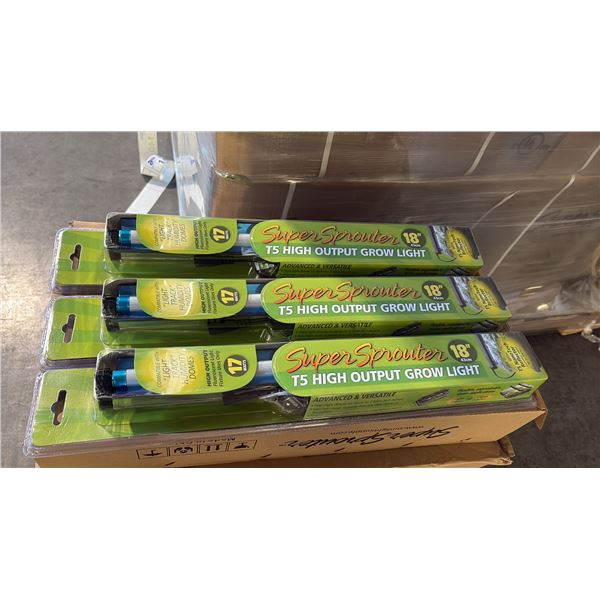 SUPER SPROUTER 18" T5 HIGH OUTPUT FLUORESCENT GROW LIGHT - 24 PER BOX