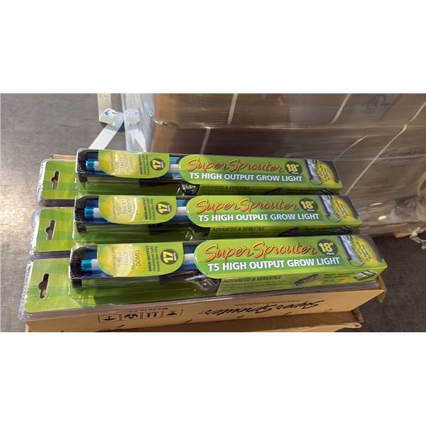 SUPER SPROUTER 18  T5 HIGH OUTPUT FLUORESCENT GROW LIGHT - 24 PER BOX