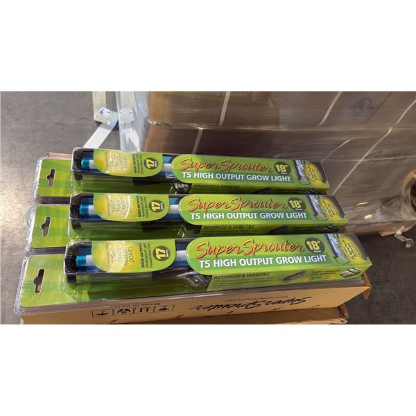SUPER SPROUTER 18" T5 HIGH OUTPUT FLUORESCENT GROW LIGHT - 24 PER BOX