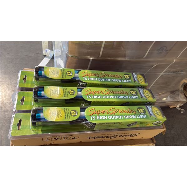 SUPER SPROUTER 18  T5 HIGH OUTPUT FLUORESCENT GROW LIGHT - 24 PER BOX