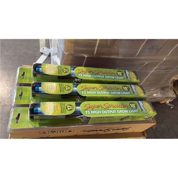 SUPER SPROUTER 18" T5 HIGH OUTPUT FLUORESCENT GROW LIGHT - 24 PER BOX