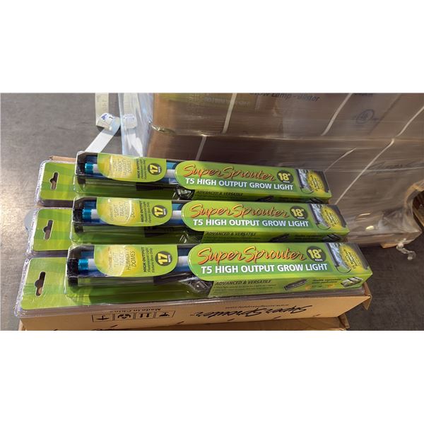 SUPER SPROUTER 18" T5 HIGH OUTPUT FLUORESCENT GROW LIGHT - 24 PER BOX