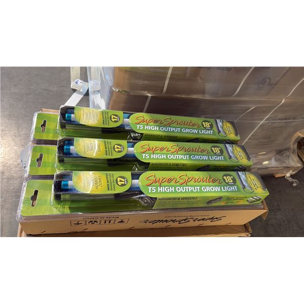 SUPER SPROUTER 18" T5 HIGH OUTPUT FLUORESCENT GROW LIGHT - 24 PER BOX
