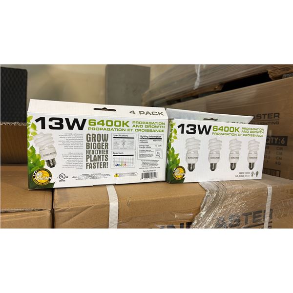 13W, 6400K, PROPAGATION AND GROWTH LIGHT 900 LUMENS, 10,000 HR LIFE - 24 PER BOX