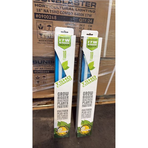 SUN BLASTER T5HO COMBO FULL STRENGTH HIGH OUTPUT 17W 6400K 18" GROW LIGHT -24 PER BOX