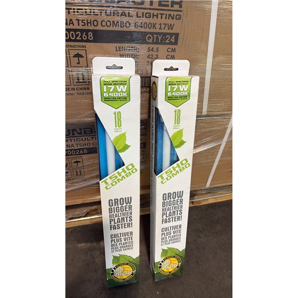SUN BLASTER T5HO COMBO FULL STRENGTH HIGH OUTPUT 17W 6400K 18" GROW LIGHT -24 PER BOX