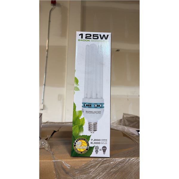 SUN BLASTER 125W, 6400K PROPAGATION & GROW LIGHT 7200 LUMENS, 80000 HOUR LIFE - 12 PER BOX