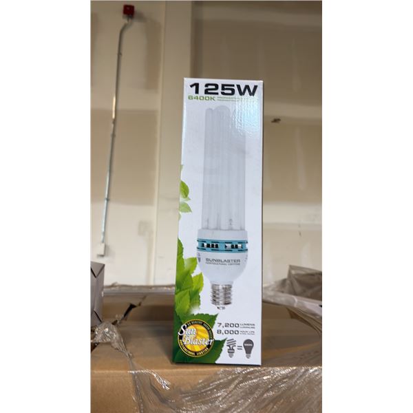 SUN BLASTER 125W, 6400K PROPAGATION & GROW LIGHT 7200 LUMENS, 80000 HOUR LIFE - 12 PER BOX