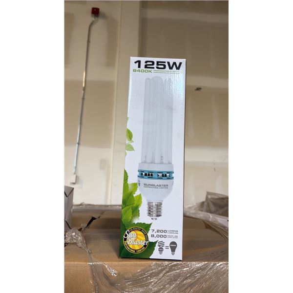 SUN BLASTER 125W, 6400K PROPAGATION & GROW LIGHT 7200 LUMENS, 80000 HOUR LIFE - 12 PER BOX