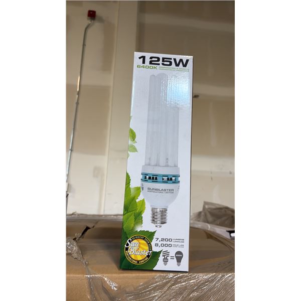 SUN BLASTER 125W, 6400K PROPAGATION & GROW LIGHT 7200 LUMENS, 80000 HOUR LIFE - 12 PER BOX