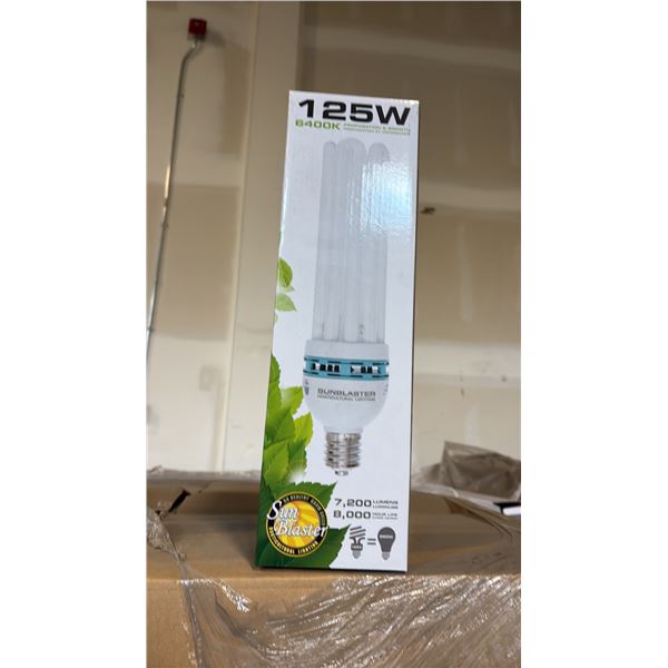 SUN BLASTER 125W, 6400K PROPAGATION & GROW LIGHT 7200 LUMENS, 80000 HOUR LIFE - 12 PER BOX