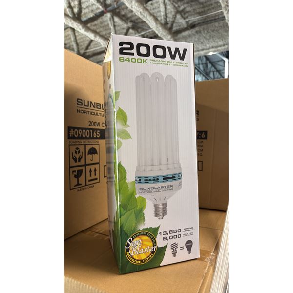 SUNBLASTER 200W 6400K 13,650 LUMENS 8000 HOUR LIFE PROPAGATION/GROW LIGHT - 6 PER BOX