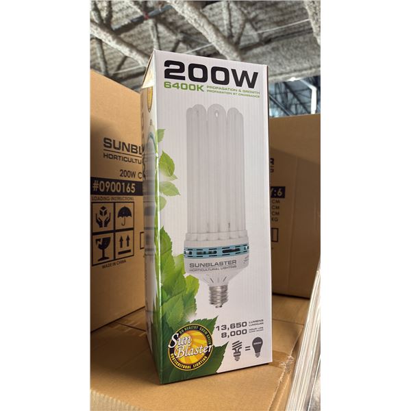 SUNBLASTER 200W 6400K 13,650 LUMENS 8000 HOUR LIFE PROPAGATION/GROW LIGHT - 6 PER BOX