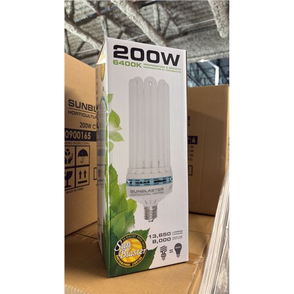 SUNBLASTER 200W 6400K 13,650 LUMENS 8000 HOUR LIFE PROPAGATION/GROW LIGHT - 6 PER BOX