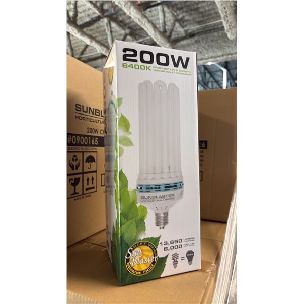 SUNBLASTER 200W 6400K 13,650 LUMENS 8000 HOUR LIFE PROPAGATION/GROW LIGHT - 6 PER BOX