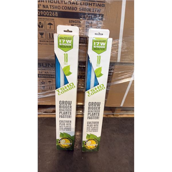 SUN BLASTER T5HO COMBO FULL STRENGTH HIGH OUTPUT 17W 6400K 18" GROW LIGHT -24 PER BOX