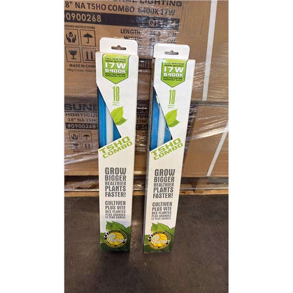 SUN BLASTER T5HO COMBO FULL STRENGTH HIGH OUTPUT 17W 6400K 18" GROW LIGHT -24 PER BOX