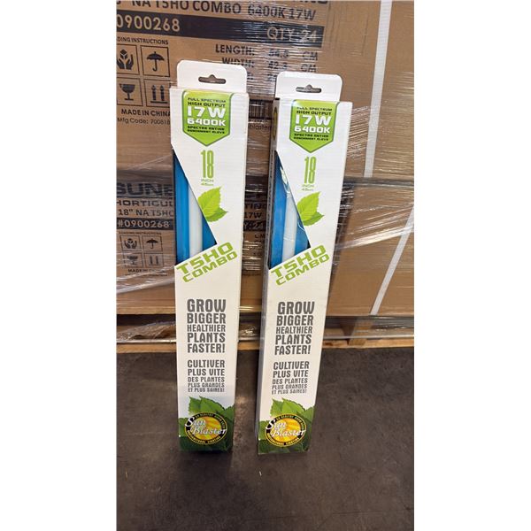 SUN BLASTER T5HO COMBO FULL STRENGTH HIGH OUTPUT 17W 6400K 18" GROW LIGHT -24 PER BOX