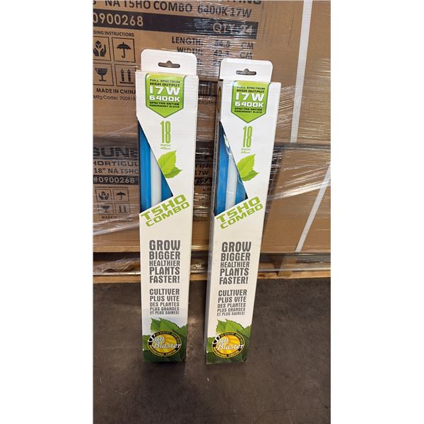 SUN BLASTER T5HO COMBO FULL STRENGTH HIGH OUTPUT 17W 6400K 18" GROW LIGHT -24 PER BOX