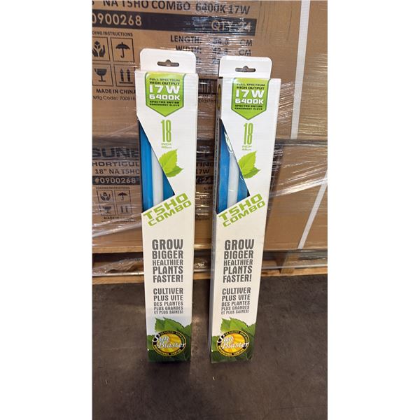 SUN BLASTER T5HO COMBO FULL STRENGTH HIGH OUTPUT 17W 6400K 18" GROW LIGHT -24 PER BOX
