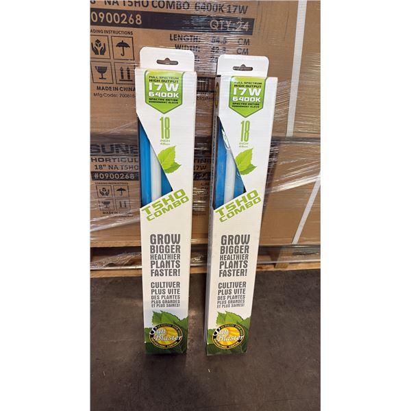 SUN BLASTER T5HO COMBO FULL STRENGTH HIGH OUTPUT 17W 6400K 18" GROW LIGHT -24 PER BOX