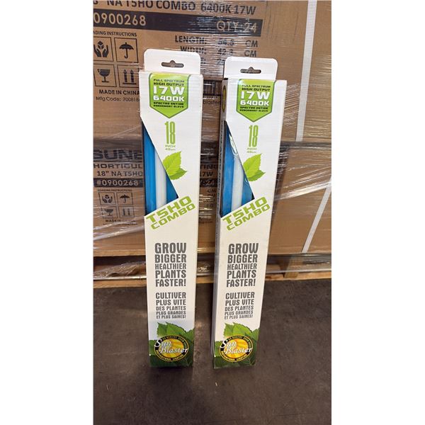 SUN BLASTER T5HO COMBO FULL STRENGTH HIGH OUTPUT 17W 6400K 18" GROW LIGHT -24 PER BOX