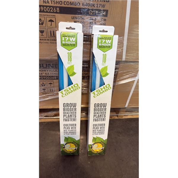 SUN BLASTER T5HO COMBO FULL STRENGTH HIGH OUTPUT 17W 6400K 18" GROW LIGHT -24 PER BOX