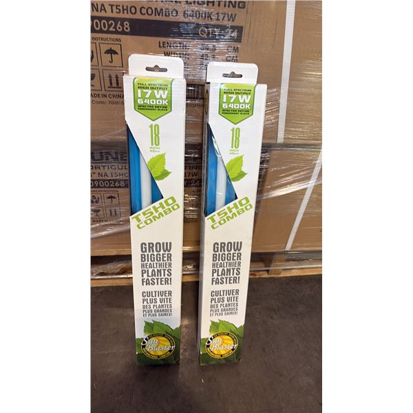 SUN BLASTER T5HO COMBO FULL STRENGTH HIGH OUTPUT 17W 6400K 18" GROW LIGHT -24 PER BOX