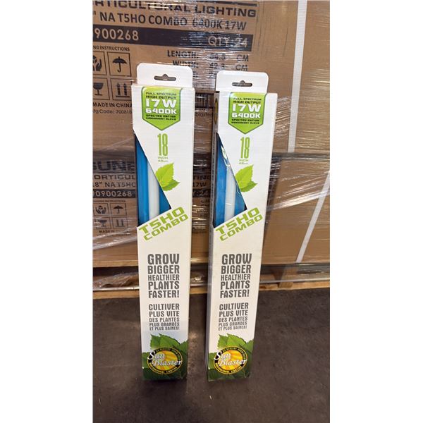 SUN BLASTER T5HO COMBO FULL STRENGTH HIGH OUTPUT 17W 6400K 18" GROW LIGHT -24 PER BOX