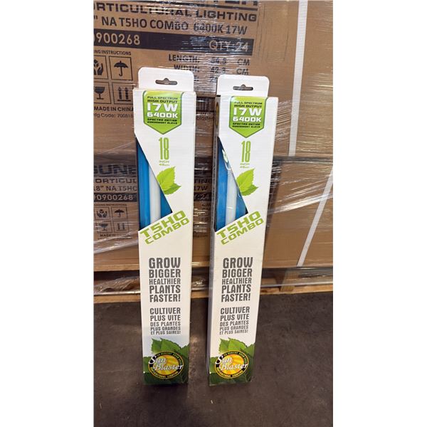 SUN BLASTER T5HO COMBO FULL STRENGTH HIGH OUTPUT 17W 6400K 18" GROW LIGHT -24 PER BOX