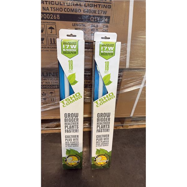 SUN BLASTER T5HO COMBO FULL STRENGTH HIGH OUTPUT 17W 6400K 18" GROW LIGHT -24 PER BOX