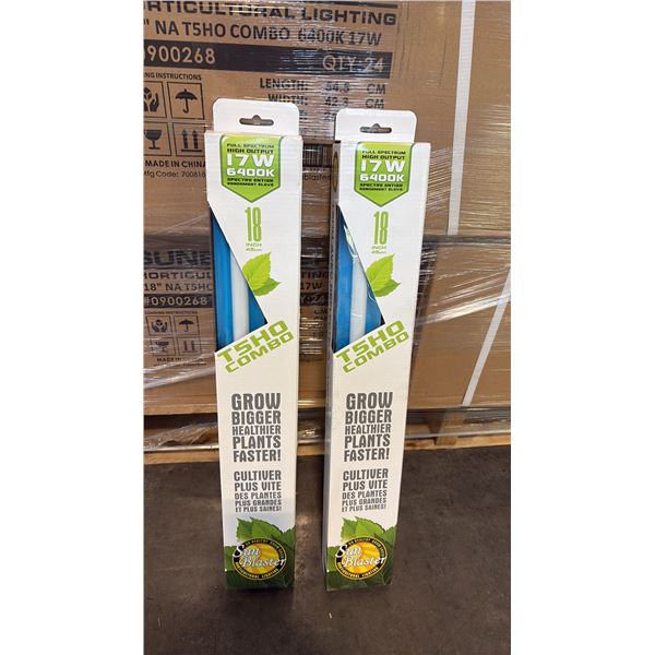 SUN BLASTER T5HO COMBO FULL STRENGTH HIGH OUTPUT 17W 6400K 18" GROW LIGHT -24 PER BOX