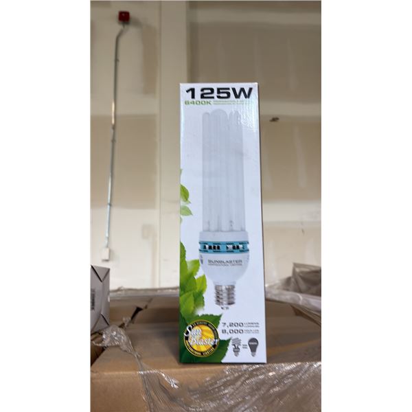 SUN BLASTER 125W, 6400K PROPAGATION & GROW LIGHT 7200 LUMENS, 80000 HOUR LIFE - 12 PER BOX