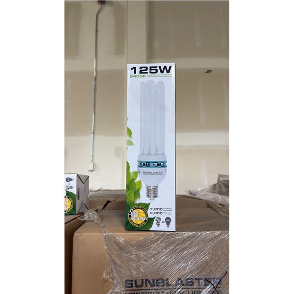 SUN BLASTER 125W, 6400K PROPAGATION & GROW LIGHT 7200 LUMENS, 80000 HOUR LIFE - 12 PER BOX
