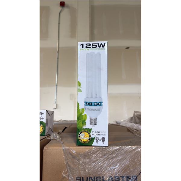 SUN BLASTER 125W, 6400K PROPAGATION & GROW LIGHT 7200 LUMENS, 80000 HOUR LIFE - 12 PER BOX