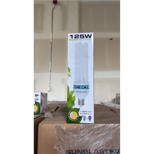 SUN BLASTER 125W, 6400K PROPAGATION & GROW LIGHT 7200 LUMENS, 80000 HOUR LIFE - 12 PER BOX