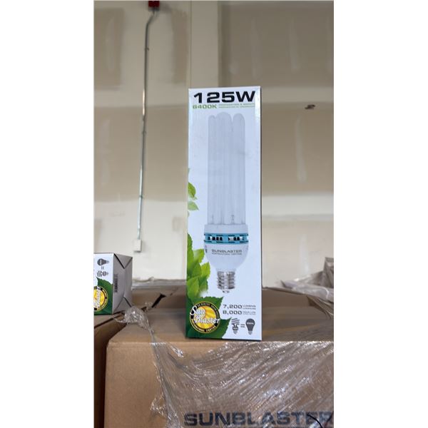SUN BLASTER 125W, 6400K PROPAGATION & GROW LIGHT 7200 LUMENS, 80000 HOUR LIFE - 12 PER BOX