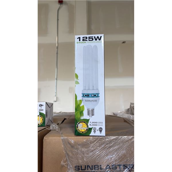 SUN BLASTER 125W, 6400K PROPAGATION & GROW LIGHT 7200 LUMENS, 80000 HOUR LIFE - 12 PER BOX