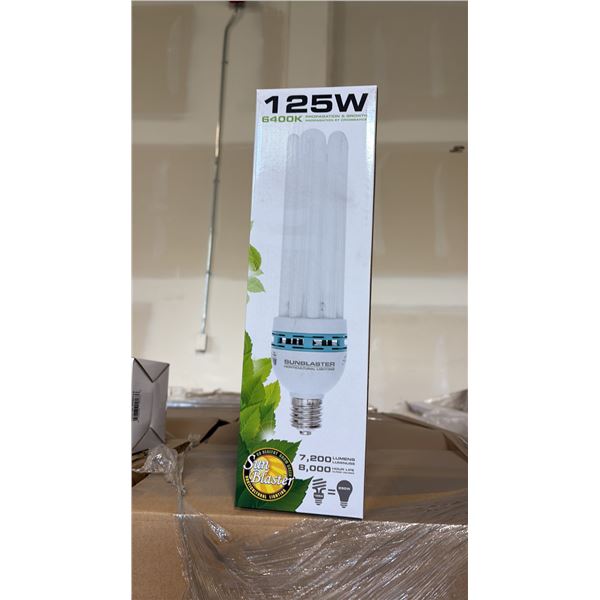 SUN BLASTER 125W, 6400K PROPAGATION & GROW LIGHT 7200 LUMENS, 80000 HOUR LIFE - 12 PER BOX