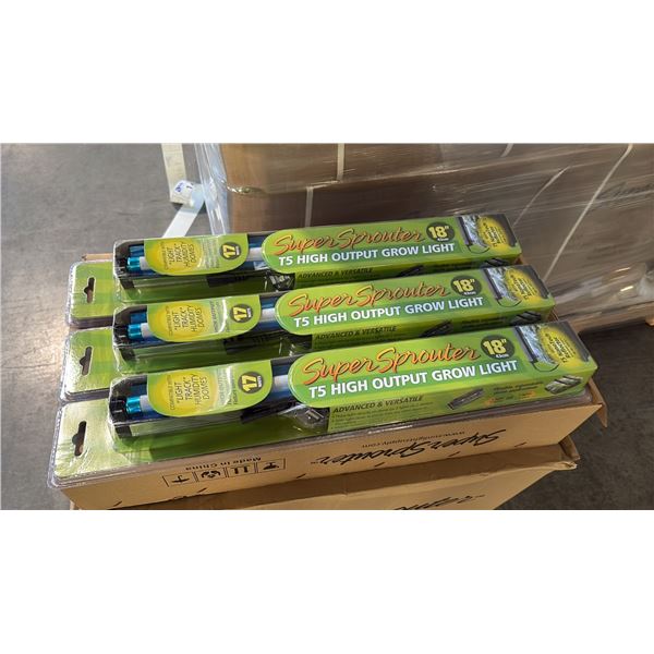 SUPER SPROUTER 18" T5 HIGH OUTPUT FLUORESCENT GROW LIGHT - 24 PER BOX