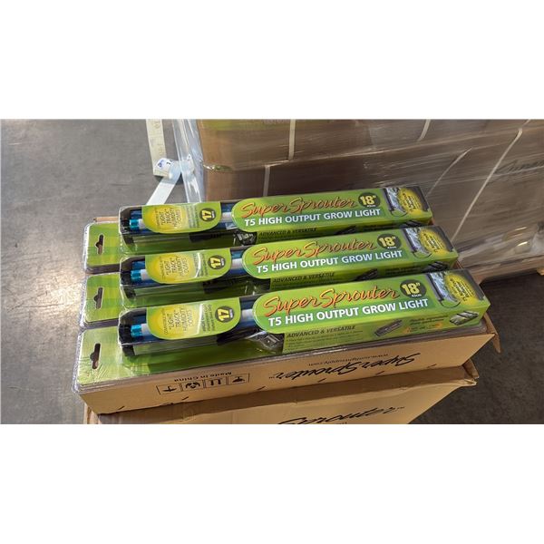 SUPER SPROUTER 18" T5 HIGH OUTPUT FLUORESCENT GROW LIGHT - 24 PER BOX