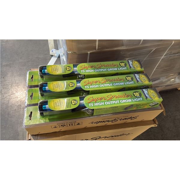 SUPER SPROUTER 18  T5 HIGH OUTPUT FLUORESCENT GROW LIGHT - 24 PER BOX
