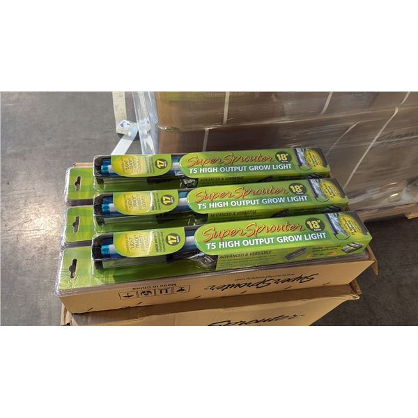 SUPER SPROUTER 18" T5 HIGH OUTPUT FLUORESCENT GROW LIGHT - 24 PER BOX